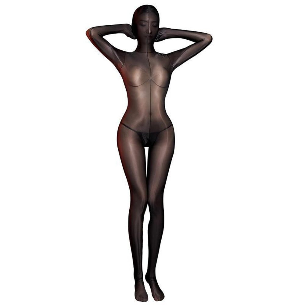 8521 High Stretch Oil Glossy Bodystocking One Piece Full Body Bodysuits